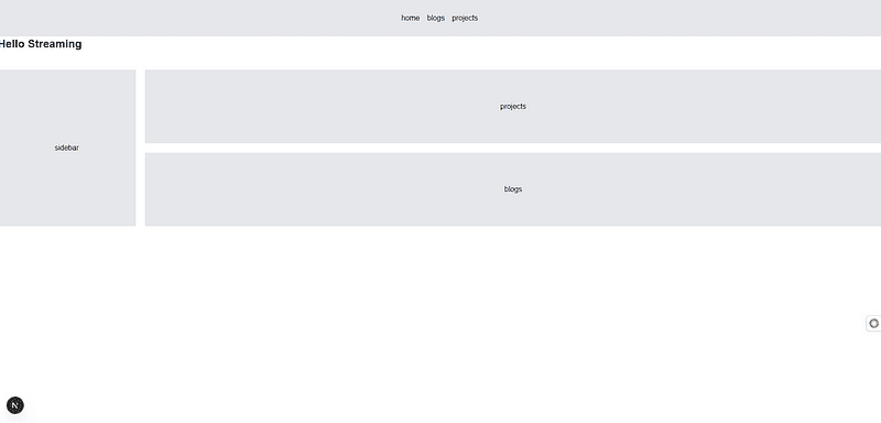 Lazy blog section loaded after Suspense